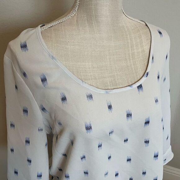 41 Hawthorn White and Blue Shirt Size Medium - Picture 2 of 6